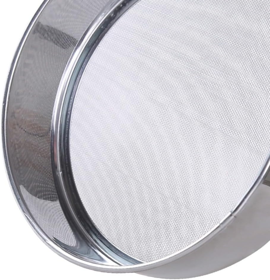 ya 14 9.20 baidi 2 Pcs Flour Sieve Steel Round Stainless Sifter Fine Mesh Strainers-1