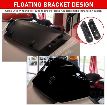 ya 23 10.7 baidi 10 Motorcycle Front Windshield for Harley Street Glide FLHX/I Models 23 -Later