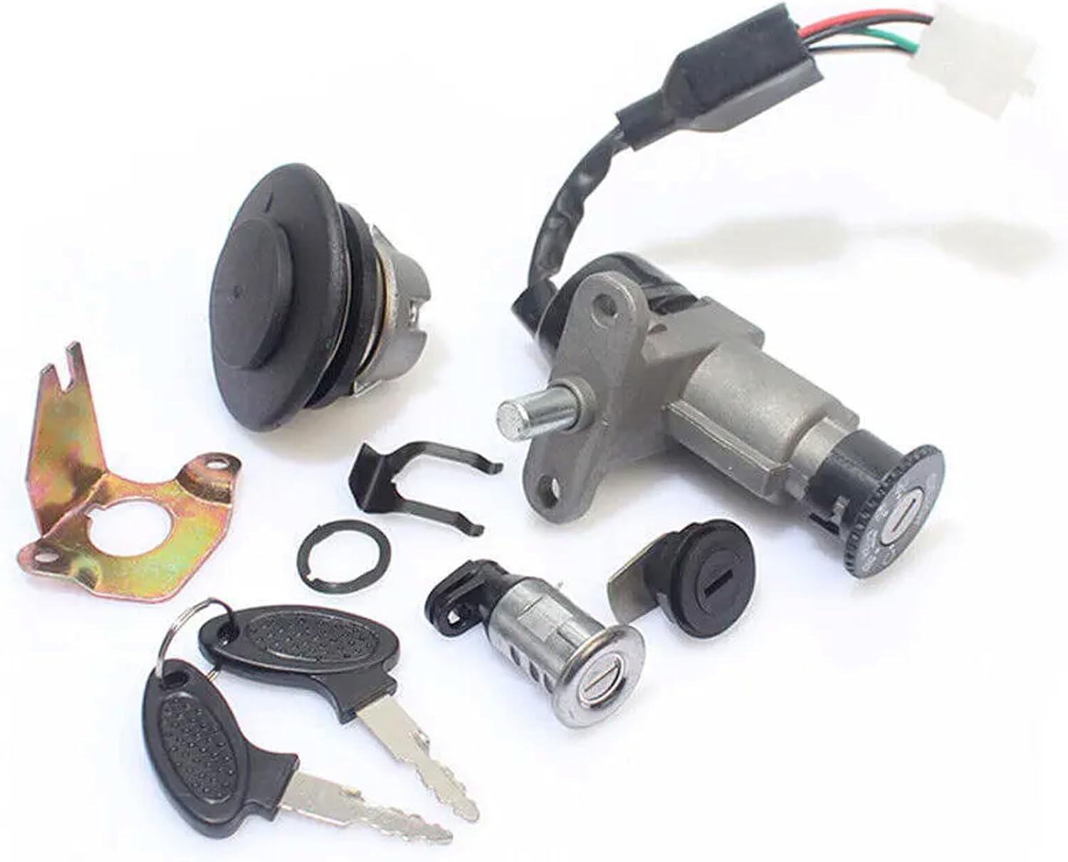 ya 6 8.24 baidi Universal modified scooter motorcycle fuel gas cap ignition switch key holder lock