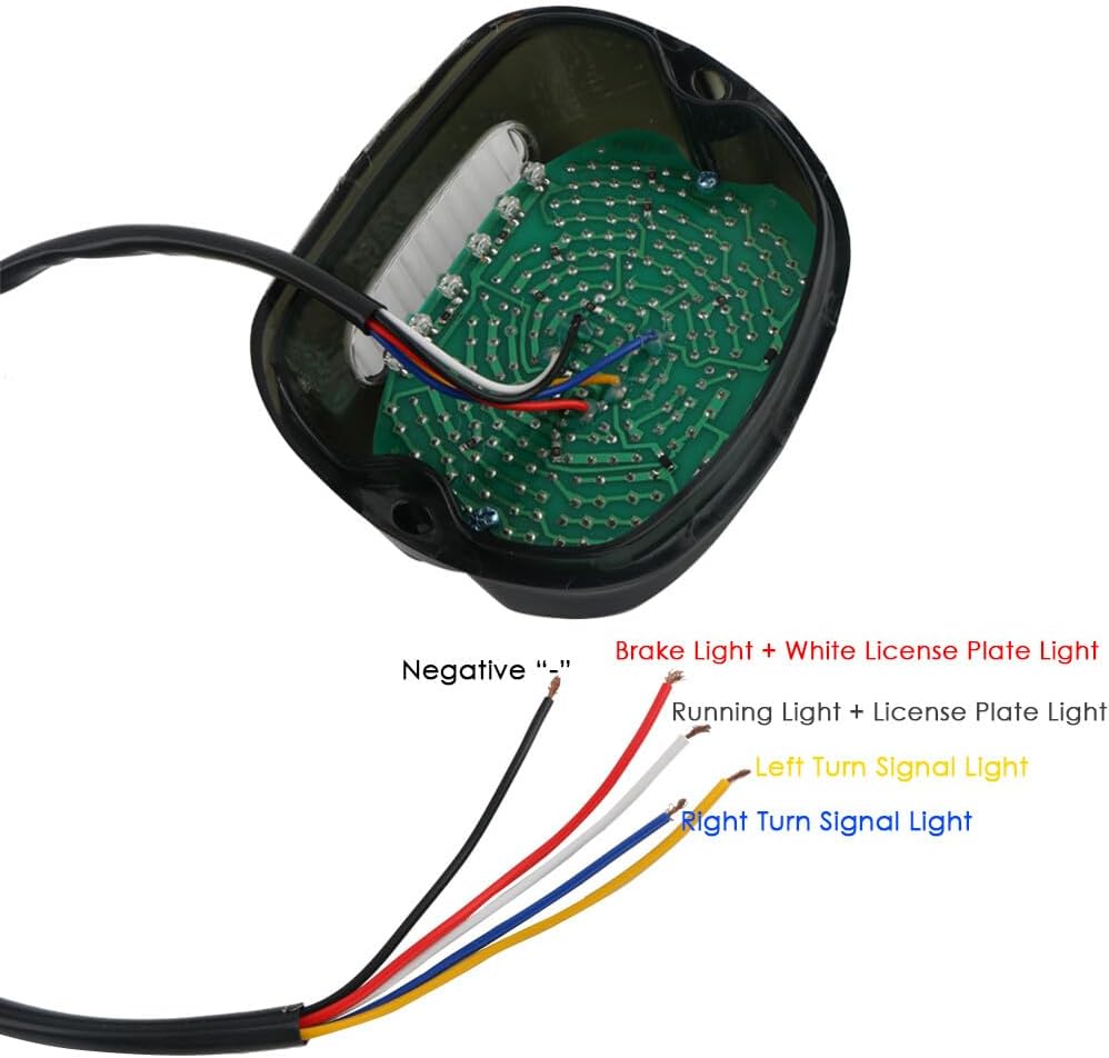 ya 4 8.14 Motorcycle LED Turn Signal Brake Light for Harley Electra Glide Dynas