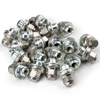 ya 5 8.10 20X Wheel Nuts for Jaguar S-Type X-Type XJ XJR XF Chrome Lug Bolt Stud 19-22 New