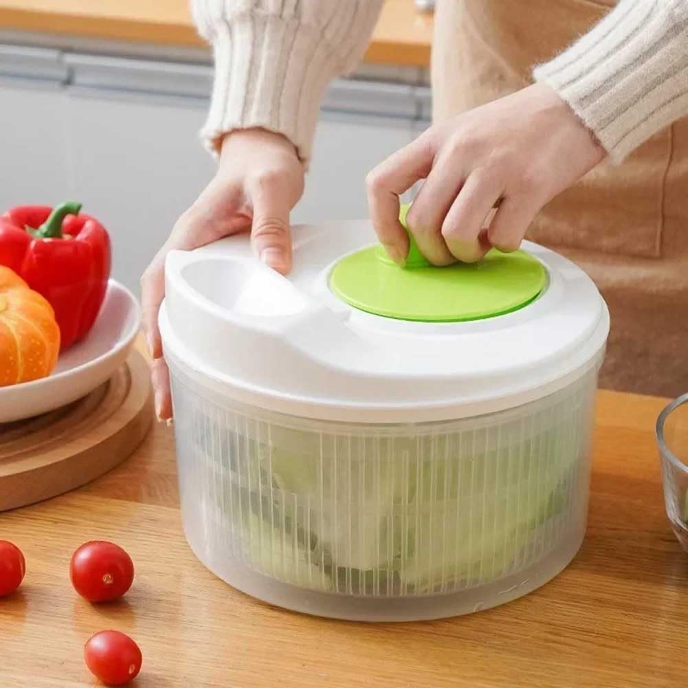 ya 14 9.20 baidi Vegetable Salad Dehydrator with Manual Rotating Drain Basket for Kitchen Use-1