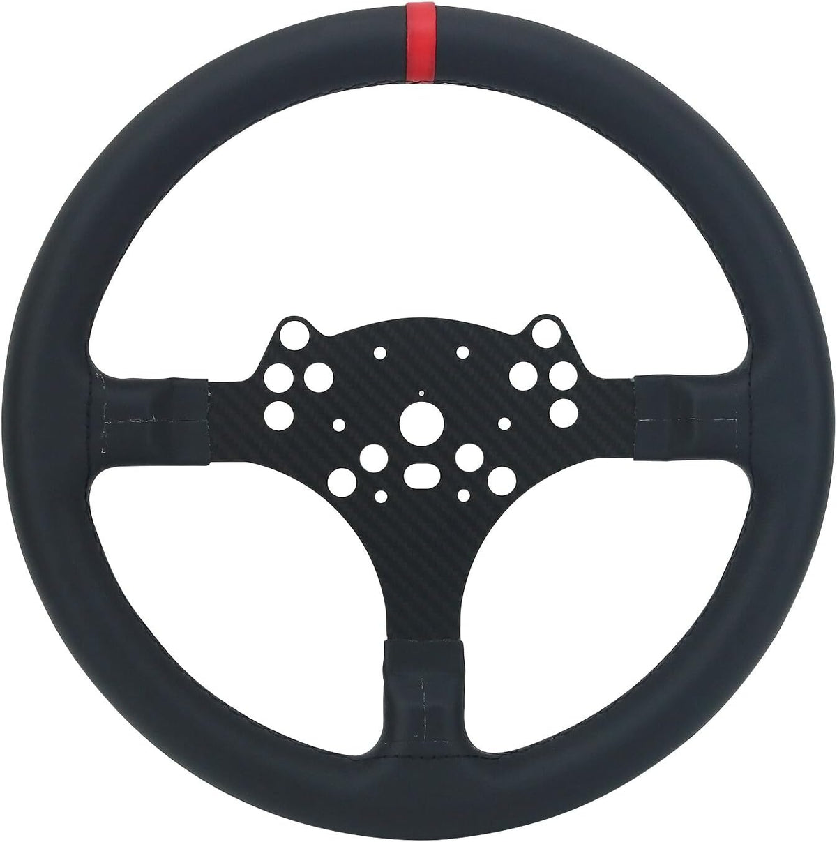 ya 4 8.8.2 SIMPUSH 13 Inch MOD Steering Wheel Modification Wrapped with Cowhide for PXN V10