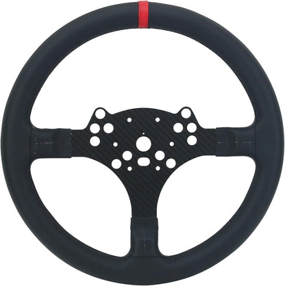 ya 4 8.8.2 SIMPUSH 13 Inch MOD Steering Wheel Modification Wrapped with Cowhide for PXN V10