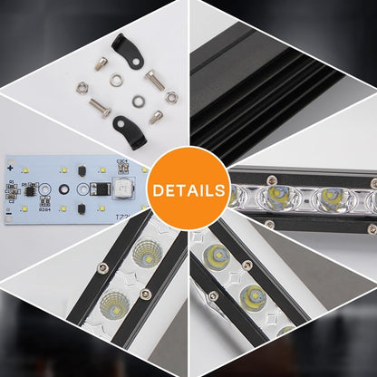 ya 13 9.15 baidi 8Inches 18W Ultra-thin Strobe Light COB Lamp Truck Net Warning Light Car