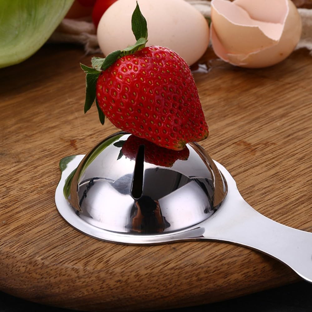 ya 14 9.20 baidi 2 Pcs Egg White Separator Stainless Steel Yolk Divider Separation Extractor-1