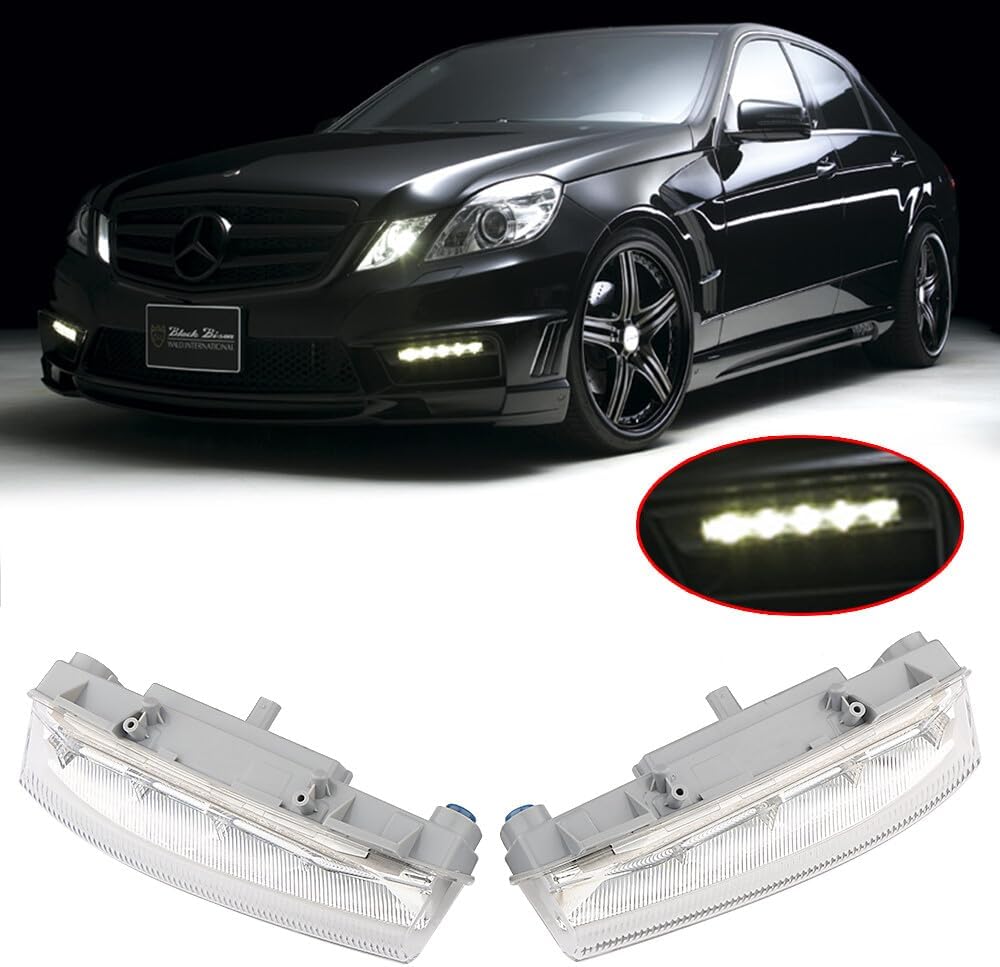 ya 4 8.10 Right+Left Turn Signal Light Daytime Running Lights For Mercedes C Class W204 C250