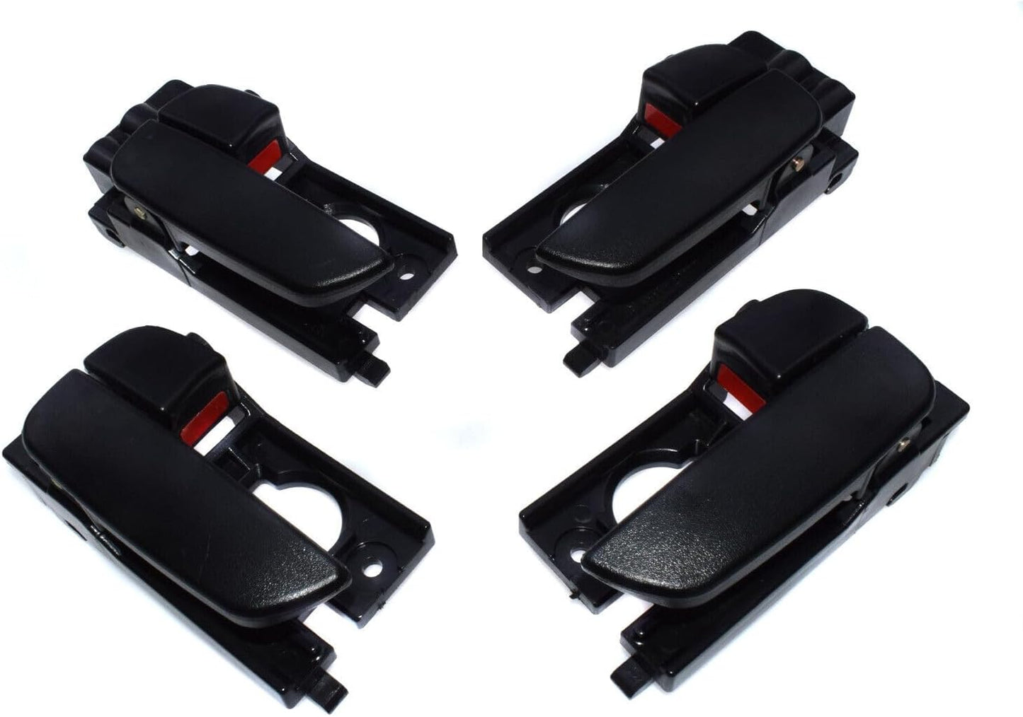 ya 4 8.8.2 Black Set 4pcs Front and Rear LH RH Interior Door Handles 2007-2011 for Hyundai Accent 