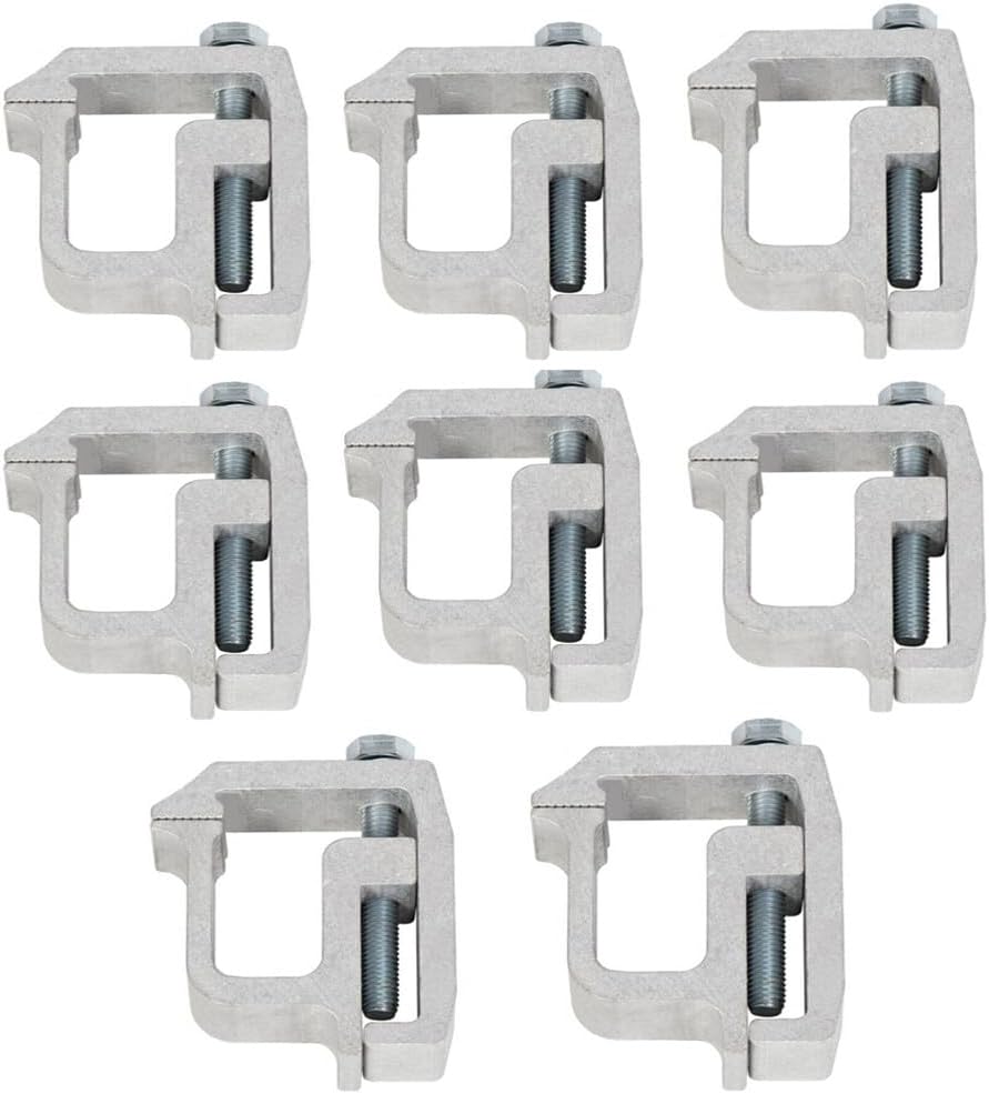 ya 5 8.10 8-Pack Truck Cover Mount Camper Aluminum Shell Mounting Clips Heavy Duty Sheet