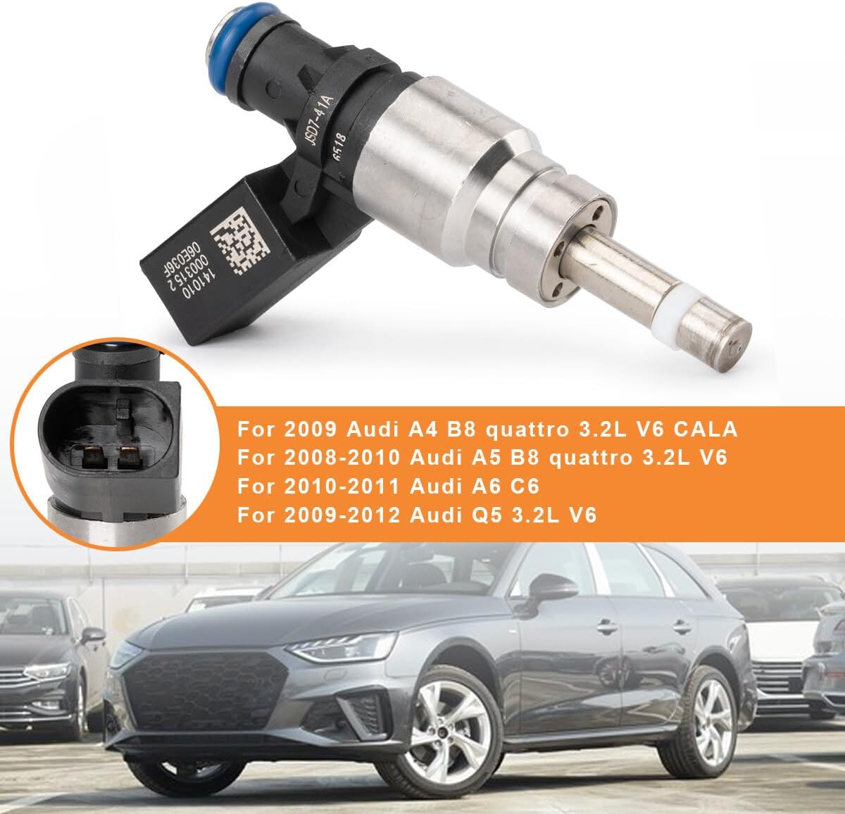 ya 10 9.16 baidi 6-pack fuel injector 06E906036F for Audi A4 A5 A6 Quattro Q5 S4 S6 S8 06H906036P-