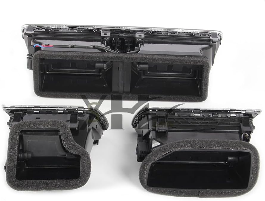 ya 10 9.16 baidi 3pcs Dashboard AC Air Vent Kit Bright Chrome Fit for VW for Passat