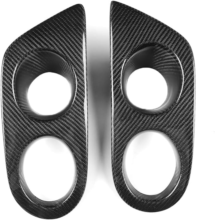 ya 10 9.16 zhengce Carbon Fiber Front Fog Light F for Rame Cover for BMW E46 M3 2 Door 2001-20