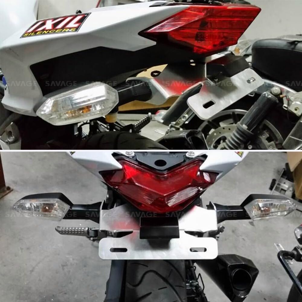 ya 13 9.15 baidi Fender Eliminator License Plate Holder for Kawasaki Z250 2013-2018 Z300 2015-18