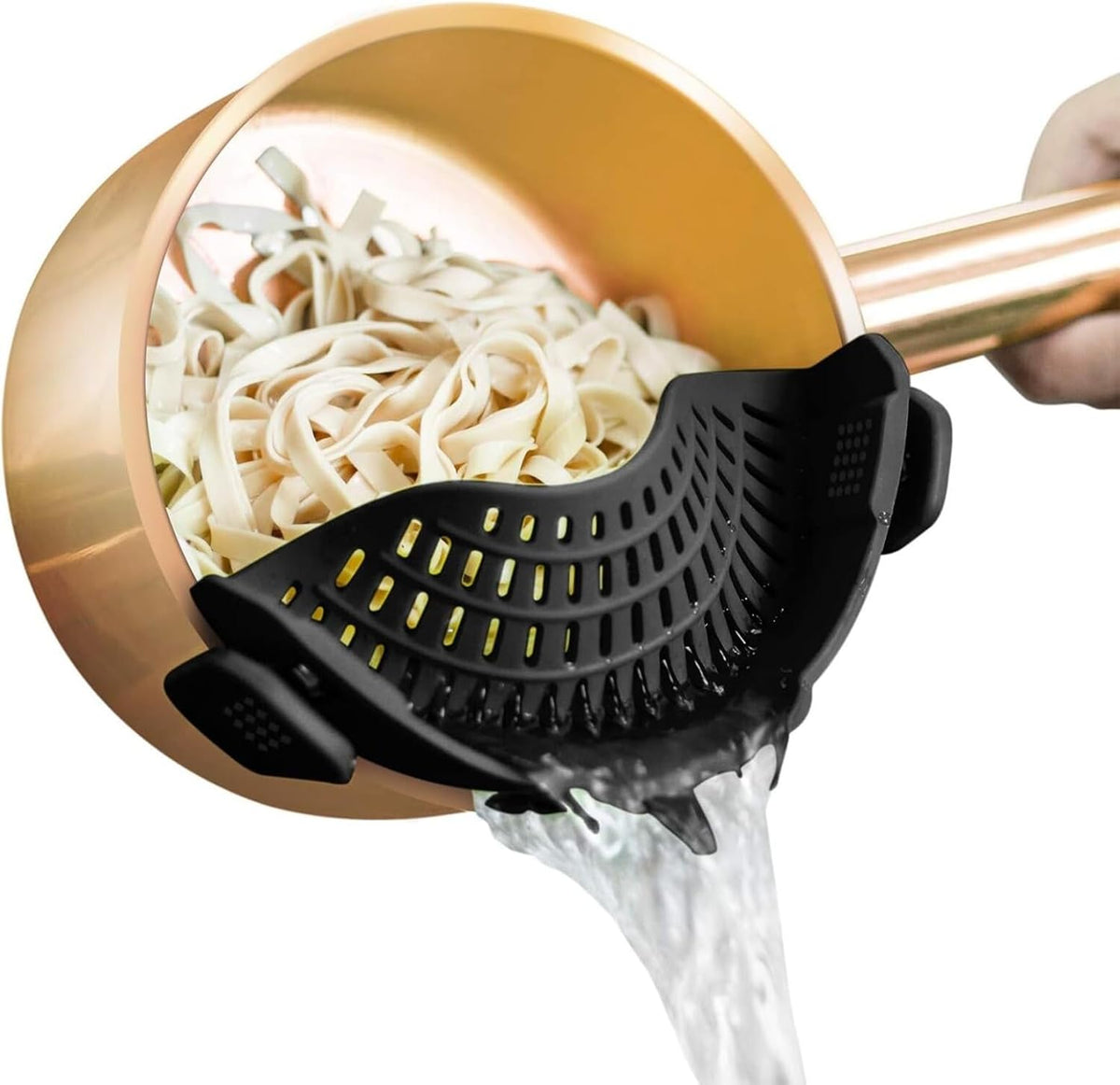 ya 14 9.20 baidi Silicone Clip-on Strainer, Pasta Strainer, Fruit Silicone Kitchen Strainer-1