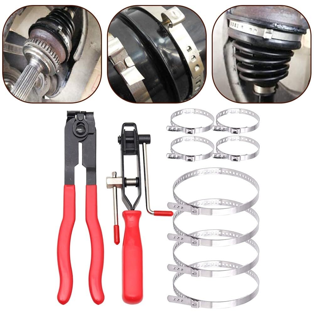 ya 13 9.15 baidi Professional 10Pcs CV Joint Boot Clamp Pliers Kit for Fast and Secure CV Boot#