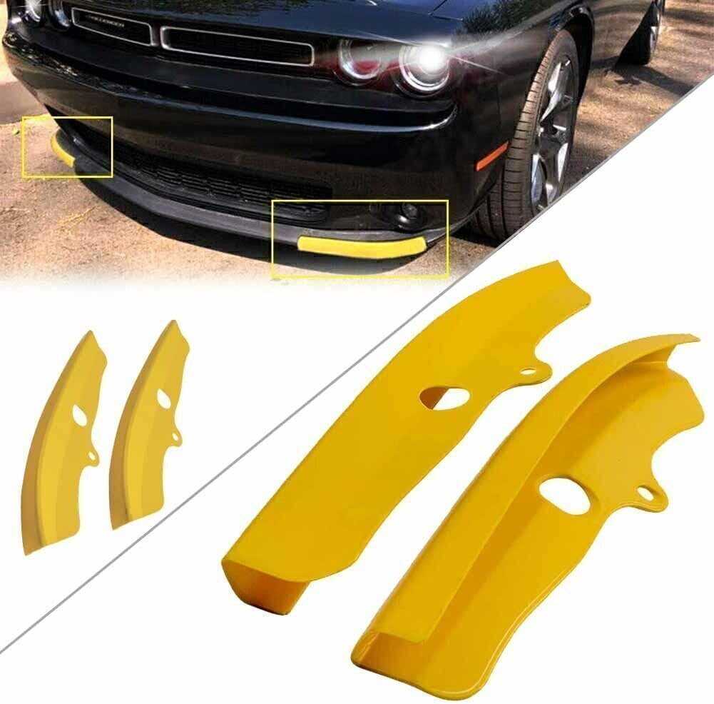 ya 4 8.14 Front Bumper Lip Splitter Protector Fit for Dodge for Challenger R/T/Scat Pack 15-2020