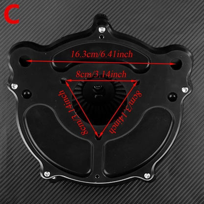 ya 15 10.19 zhengce Dots Ring Air Filter Gray Cleaner Intake Fit for Harley Touring 08-16 Soft