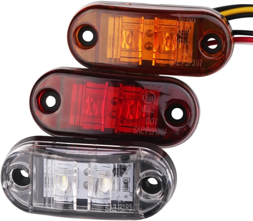 ya 13 9.15 baidi 2Pcs Rear Light Dual Color High Brighness Lamp Turning Signal Indicator Light
