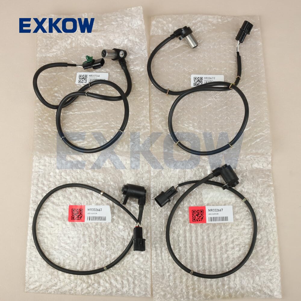 ya 9 10.24 4PCS/Set ABS Sensor for Mitsubishi for Pajero 1991-1999 MR307046 MR334712 MR332667
