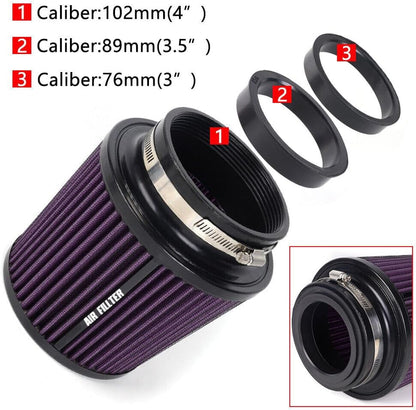 ya 13 9.15 baidi Purple 3, 3.5, 4 Inlet, 6.5 Tall High Per for MAN ce Cold Air Intake Air Filter