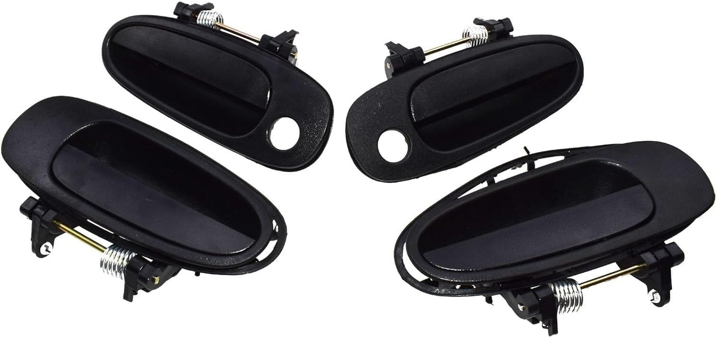 ya 2 8.15 for Toyota for Corolla 93-97 Outside Door Handle Front Rear Left Right Black 4Pcs