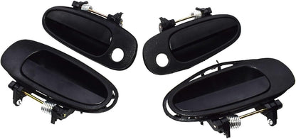 ya 2 8.15 for Toyota for Corolla 93-97 Outside Door Handle Front Rear Left Right Black 4Pcs