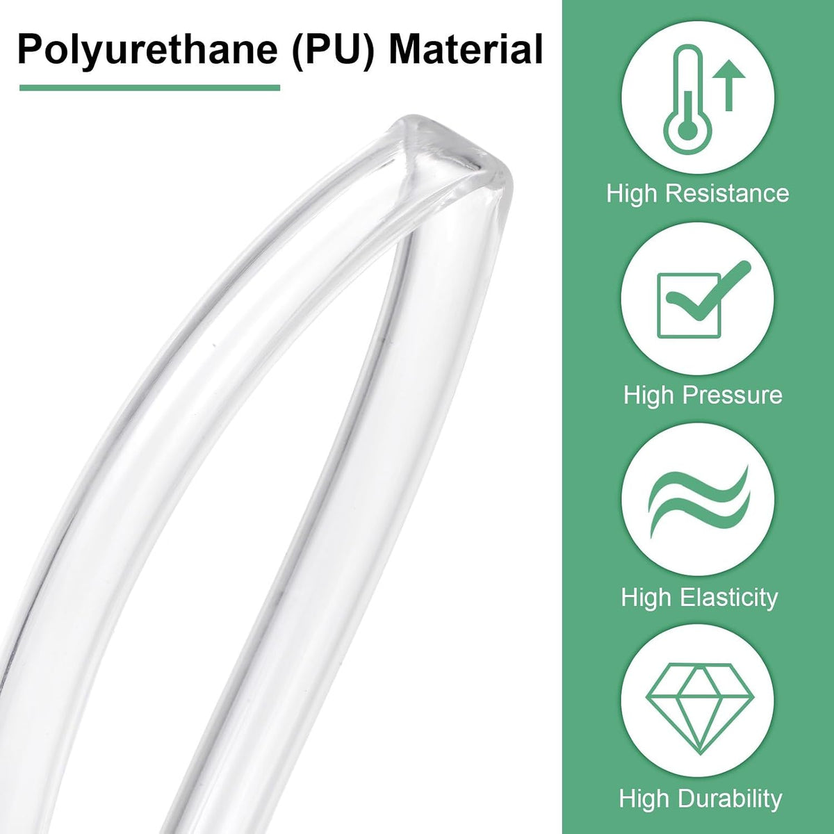ya 14 9.20 baidi 10Meter Pneumatic Tubing Pipe 6.5x10mm PU Polyurethane Air Compressor Hose Clear-1