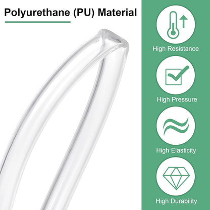 ya 14 9.20 baidi 10Meter Pneumatic Tubing Pipe 6.5x10mm PU Polyurethane Air Compressor Hose Clear-1