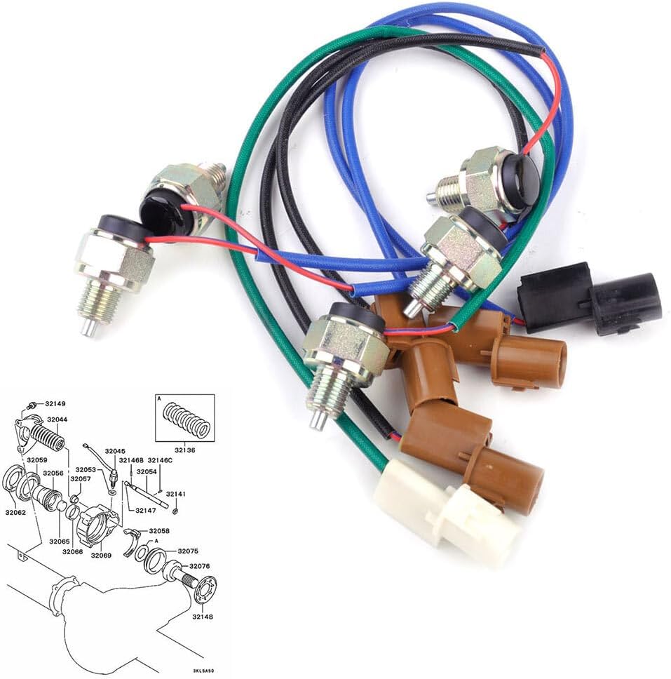ya 4 8.10 Set of 5 MR580152 for 01-06 for Mitsubishi Montero Gearbox Transfer Case Switch Kit