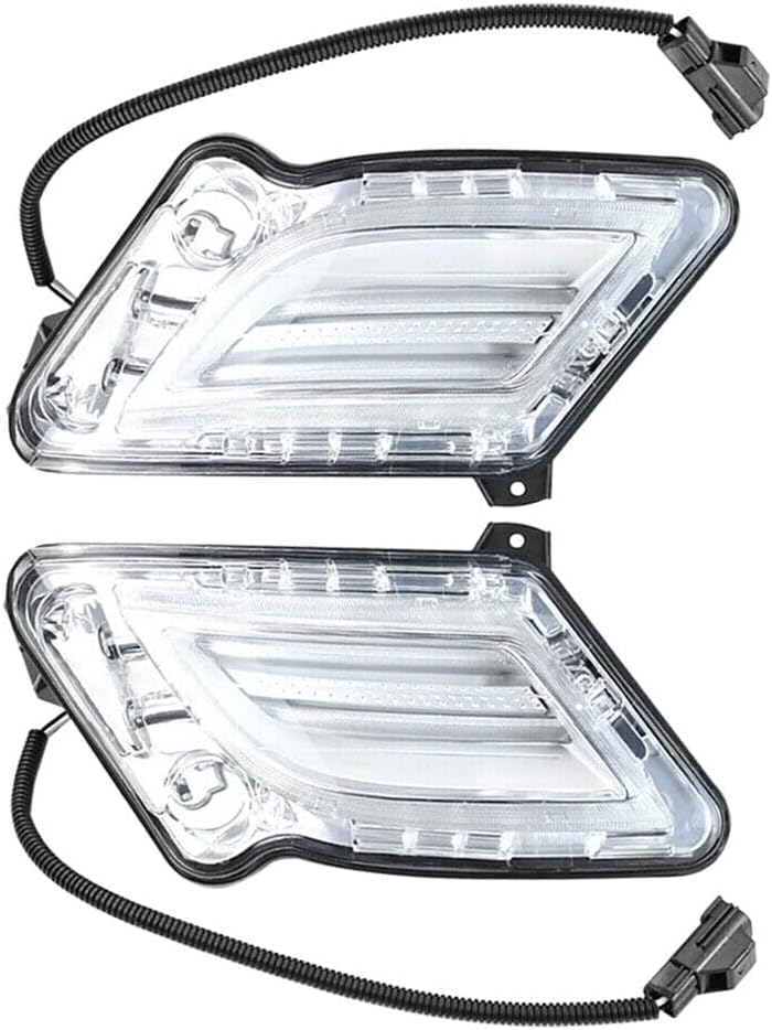 ya 11 9.14 zhengce 2-Pack Front LED Daytime Running Indicator/Light Left and Right for S60 201