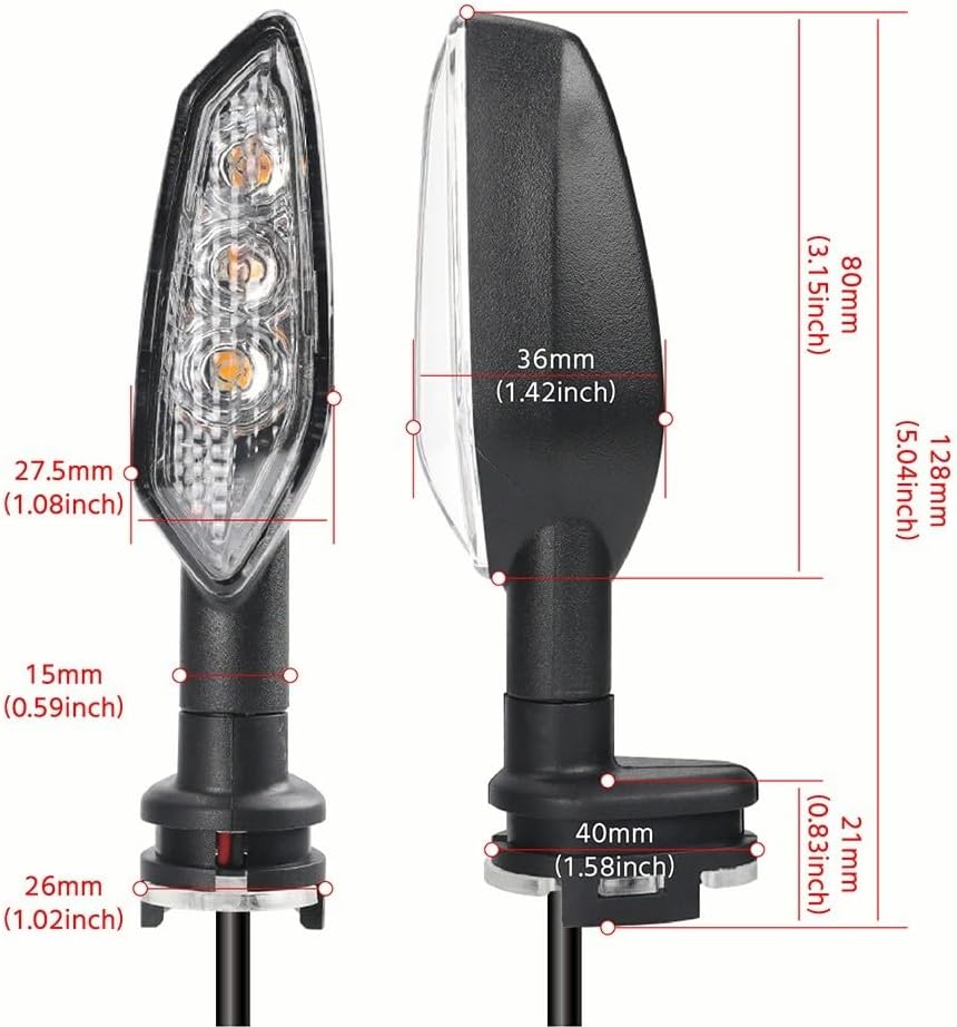 ya 7 8.24 baidi LED Turn Signal Light for Yamaha MT07/MT09 TRACER MT01 MT-25 Indicator Lamp
