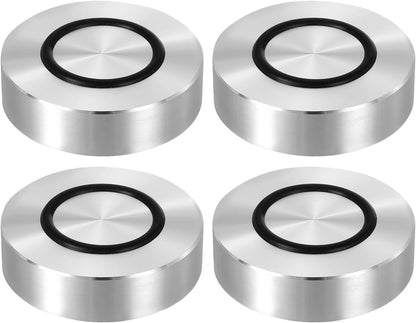 ya 26 10.21 baidi M8 50mm / 2 Dia 15mm Aluminum Disc Glass Top Adapter with Rubber Ring 4pcs-2