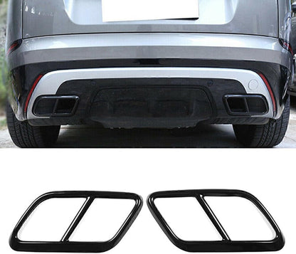 ya 4 8.14 Exhaust Muffler Tail Pipe Cover for Land Rover for Range Rover Velar 2017-2021 Black