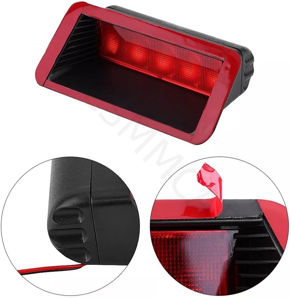 ya 4 8.24 baidi Car Rear Tail Light Third Brake Stop Indicator Lamp 12V LED Warning Light Red