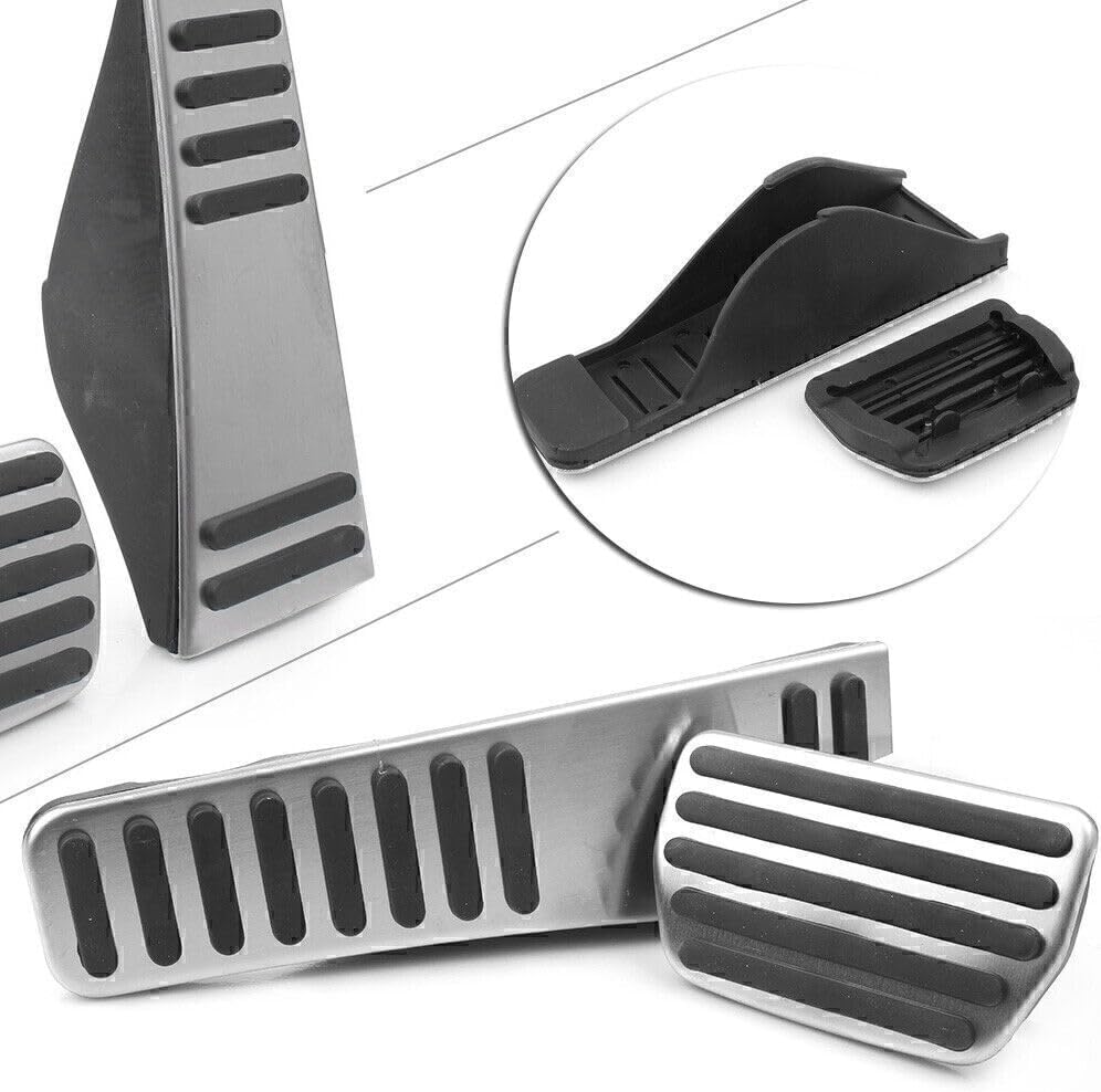 ya 11 9.14 baidifor Volvo XC60 2018 Aluminum Alloy + Rubber Accelerator Pedal Pads Cover Kit