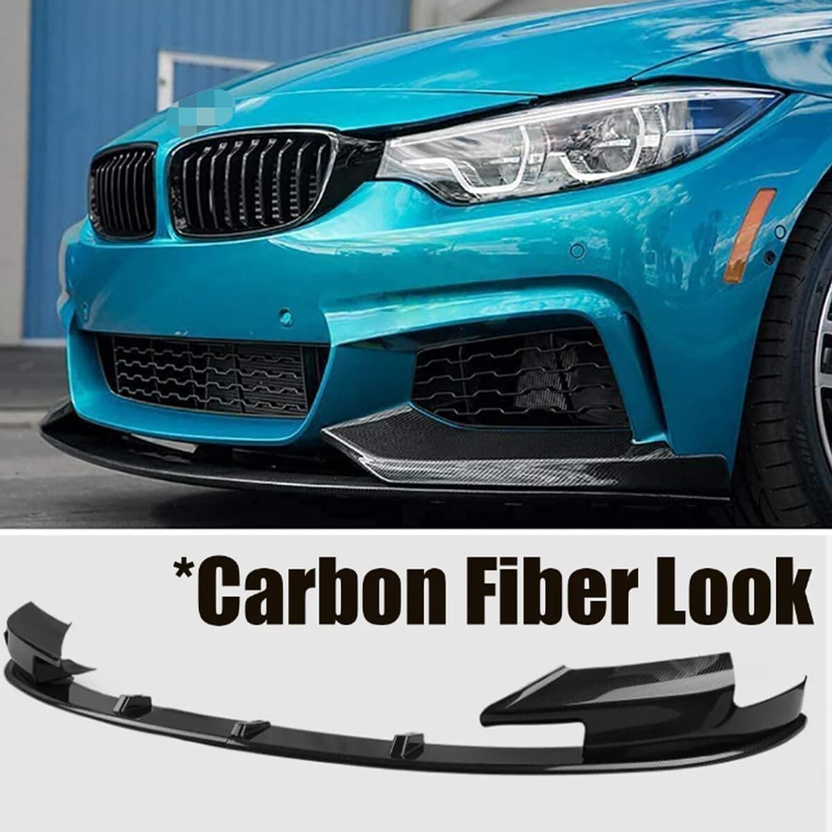 ya 2 8.15 Carbon Fiber Front Bumper Lip Spoiler Splitter for BMW F10 M5 2012-2016 MP Style