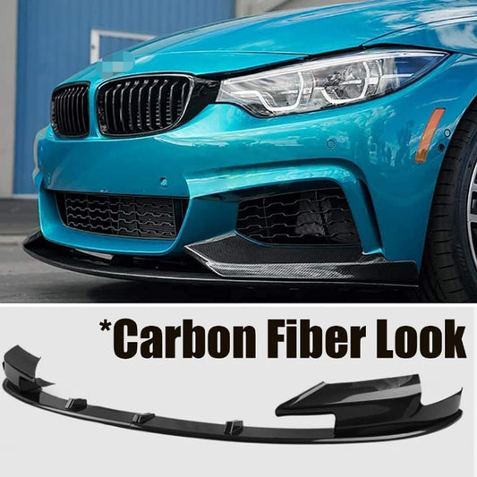 ya 2 8.15 Carbon Fiber Front Bumper Lip Spoiler Splitter for BMW F10 M5 2012-2016 MP Style
