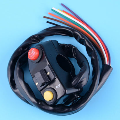 ya 5 8.10 7/8 Universal 3 in 1 Headlight Turn Signal Horn Motorcycle Handlebar Switch