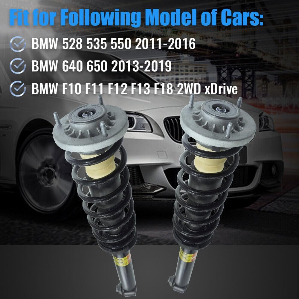ya 12 10.8 baidi 2pcs Rear Shock Struts Assembly Fit for BMW F10 F11 F12 F13 F18 528i 535i 550i 650i