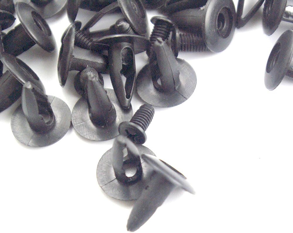 ya 2 8.15 50pcs Fender Liner Fastener Clip Rivet Black for Mazda Miata 626 929 MPV CX-7
