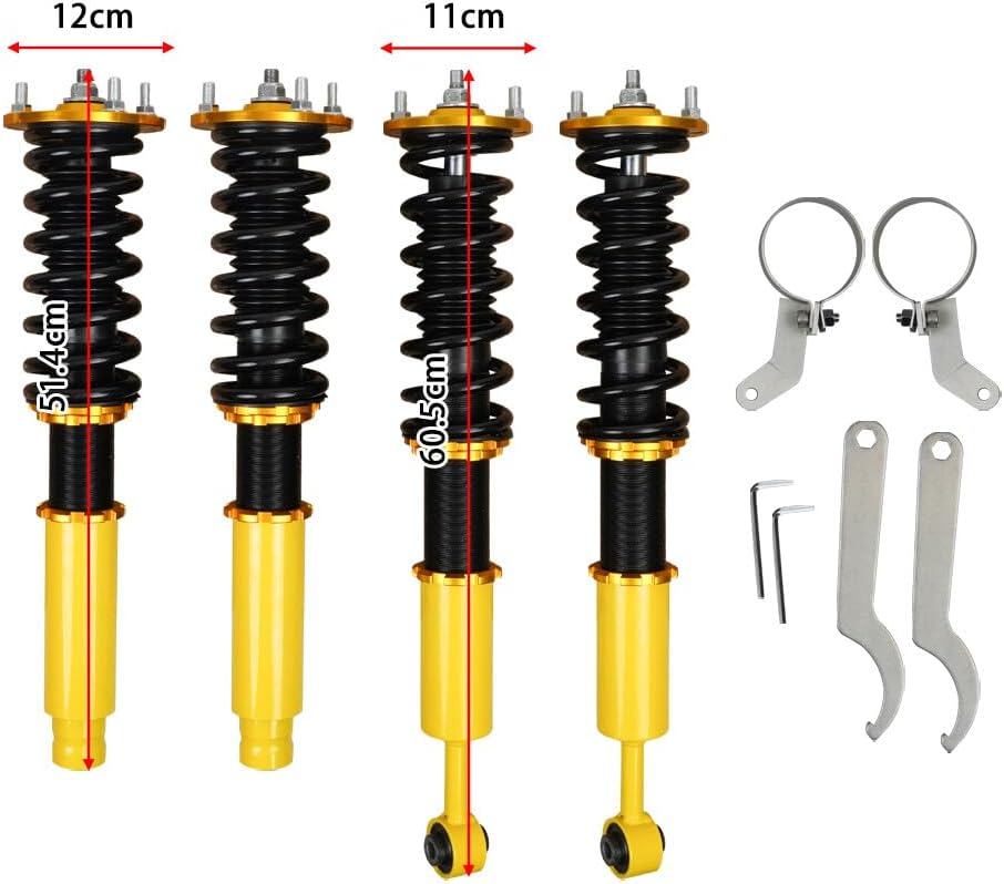 ya 10 9.16 baidi Coilovers Suspension Kit For 03-08 for Honda for Accord Adjustable Struts Shocks Glod