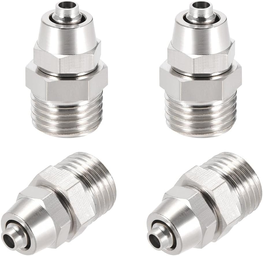 ya 14 9.20 baidi Re ble Fitting, 1/4 G Male x 13/64 Hose ID Quick Coupler Air Hose Plug 4pcs-1