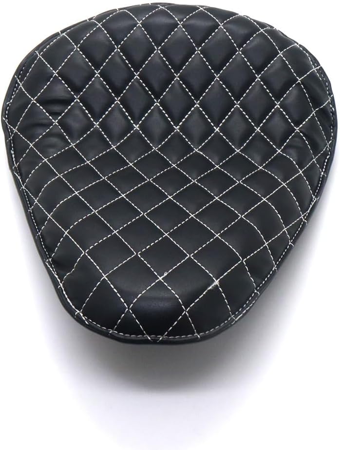 ya 4 8.8.2 New Black Synthetic Leather Diamond SOLO Driver for Seat for Harley Chopper Bobber