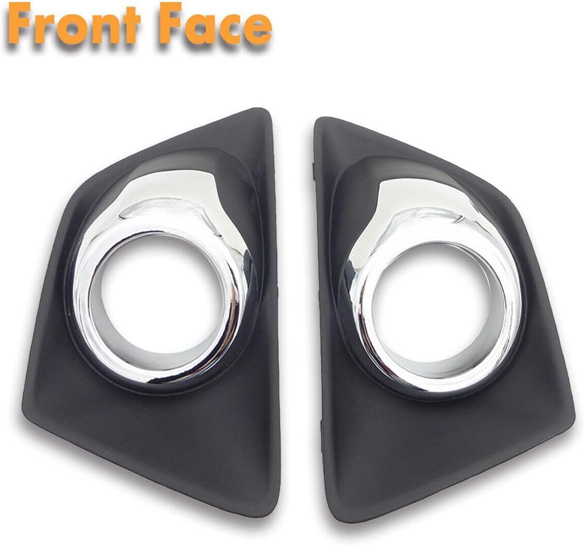 ya 4 8.10 Pair Bumper Fog Light Lamp Cover Bezel Left+Right for Ford Ecosport 2013 2014
