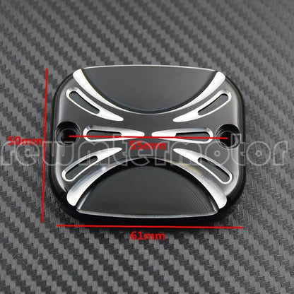 ya 6 8.24 baidi Master Cylinder Cover Fit for Harley Road King Gliding 01-07 Softail Dyna 96-15