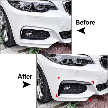 ya 2 8.15 Front Bumper Side Splitter Spoiler for BMW 2 Series F22 F23 M Sport 15-19 17 18