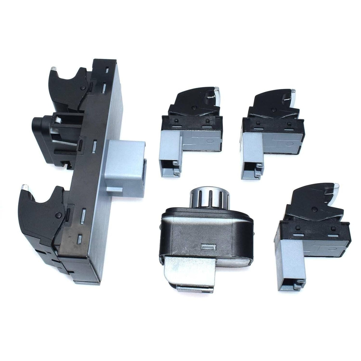 ya 4 8.8 Chrome Main Window Mirror Switch Set 5 for VW Jetta 3 Golf MK5 MK6 Passat