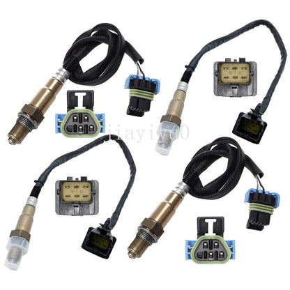 ya 4 8.8 4X Oxygen Sensor Front+Rear for 2004 for Cadillac SRX CTS 3.6L Rectangular Connector