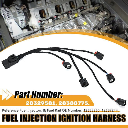 ya 10 9.16 baidi Engine Fuel Injector Wire Harness for Left Hand Fuel Rail 5.3L 6.2L V8 28388775