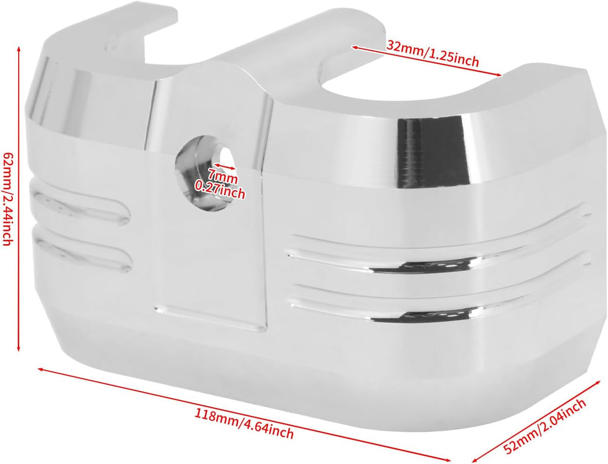 ya 4 8.8.2 Chrome Aluminum Coil Cover Fit for Harley Softail Street Fat Bob Breakout 18-23
